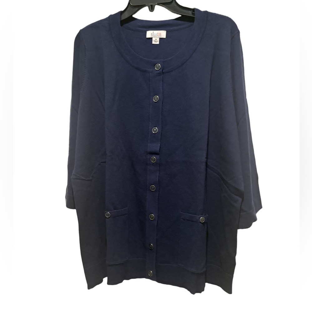 Classic NIP Navy Blue Women's Cardigan
